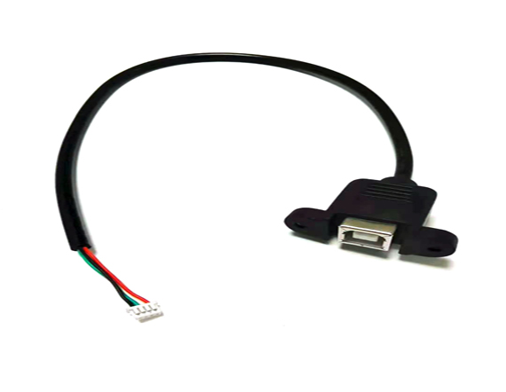 USB BM4P shielded cable with ear connection PH2.0-4P